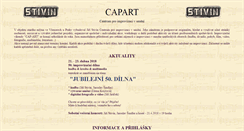 Desktop Screenshot of capart.stivin.cz